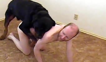 Man Fucks Male Dog - ass