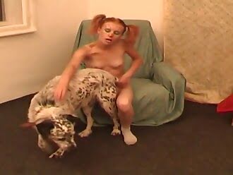 dog and girl sex video in the meadow